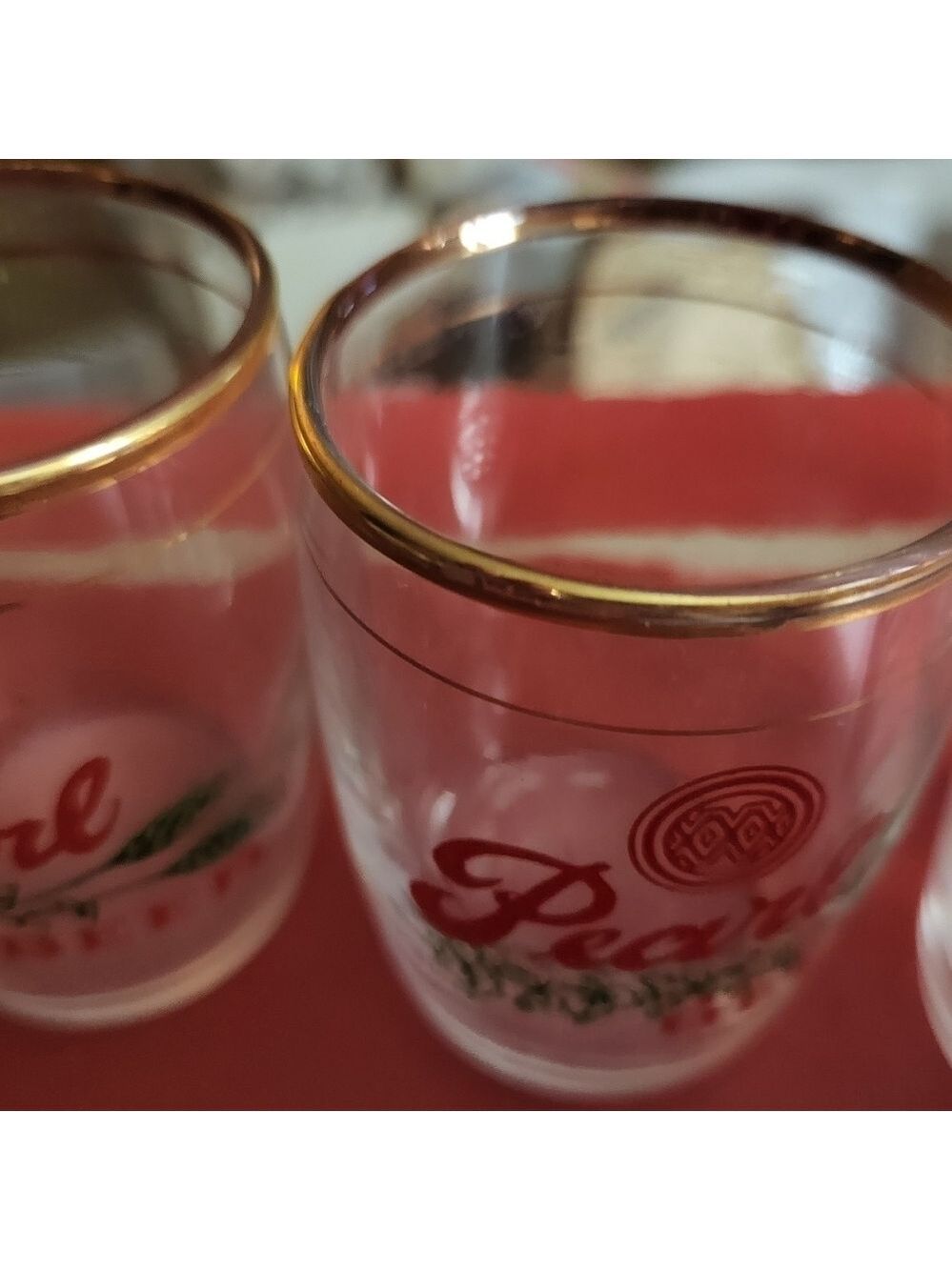 Rare vintage collector's boxed set/5 of Pearl Beer xXx Barrel Tasting Glasses - Picture 5 of 5